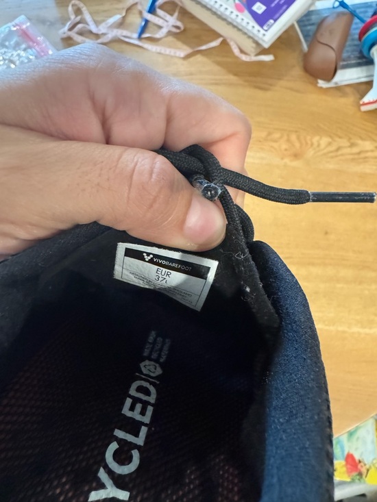 VIVOBAREFOOT Black Lace-Up Sneakers - Picture 3 of 3